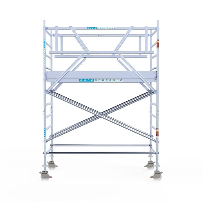 Rollgerüst Eurogerüst Original 135x250 4,2m Arbeitshöhe Carbonplattform freistehend - Gerüstexpress.de