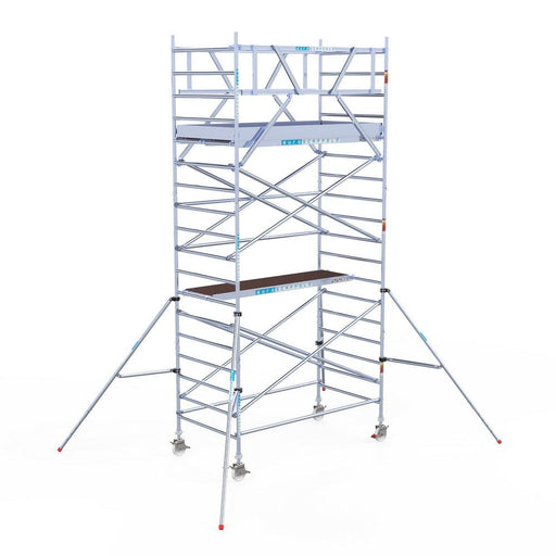 Rollgerüst Eurogerüst Original 135x250 6,2m Arbeitshöhe Carbonplattform freistehend - Gerüstexpress.de