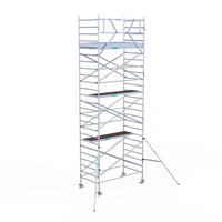 Echafaudage roulant Eurogerüst Original 135x250 8,2m hauteur de travail en façade
