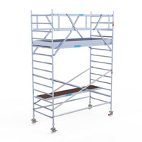 Rollgerüst Eurogerüst Original 135x305 5,2m Arbeitshöhe Carbonplattform freistehend