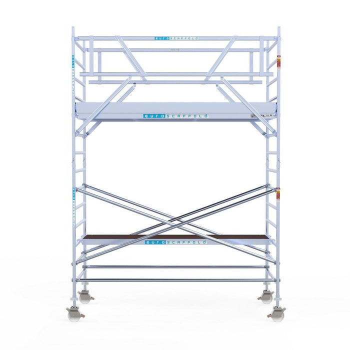 Rollgerüst Eurogerüst Original 135x305 5,2m Arbeitshöhe Carbonplattform freistehend - Gerüstexpress.de