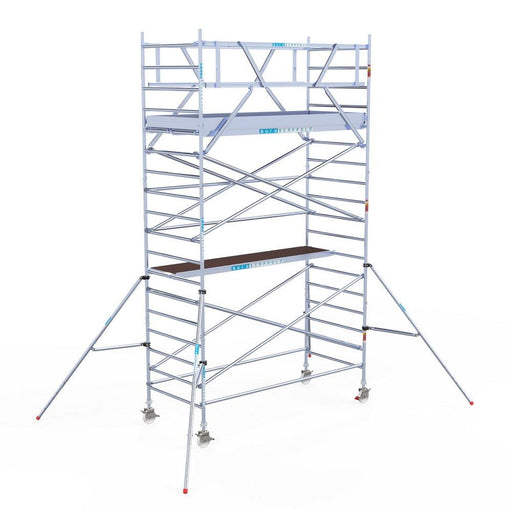 Rollgerüst Eurogerüst Original 135x305 6,2m Arbeitshöhe Carbonplattform freistehend - Gerüstexpress.de