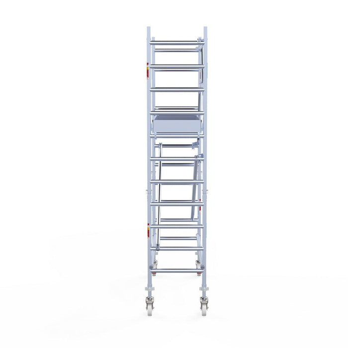 Rollgerüst Eurogerüst Original 75x190 4,2m Arbeitshöhe an der Fassade - Gerüstexpress.de