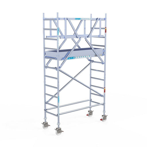 Rollgerüst Eurogerüst Original 75x190 4,2m Arbeitshöhe freistehend - Gerüstexpress.de