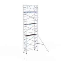 Rollgerüst Eurogerüst Original 75x250 9,2m Arbeitshöhe Carbonplattform gegen Fassade