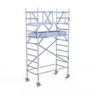 Échafaudage roulant Eurogerüst Original 90x190 hauteur de travail 4,2m plate-forme carbone autoportante