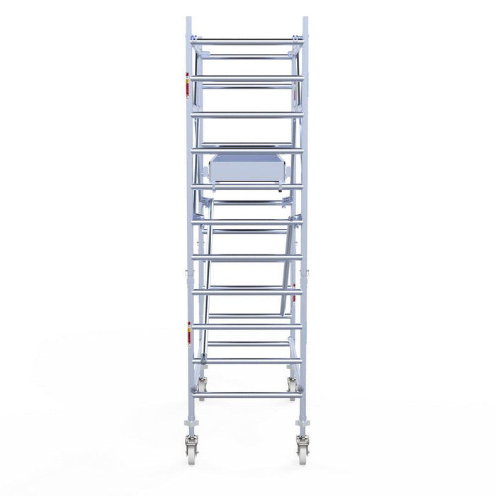 Rollgerüst Eurogerüst Original 90x190 4,2m Arbeitshöhe Carbonplattform freistehend - Gerüstexpress.de