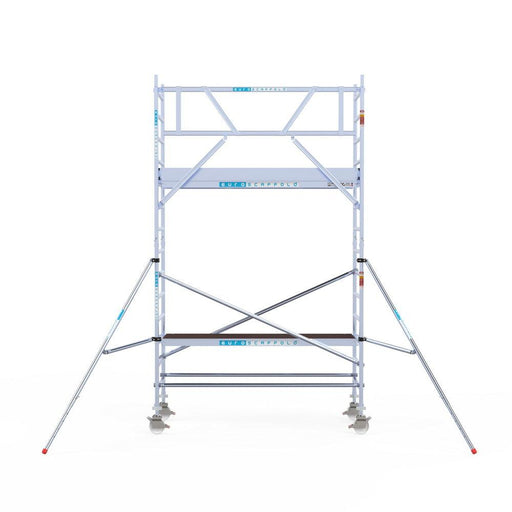 Rollgerüst Eurogerüst Original 90x250 5,2m Arbeitshöhe an der Fassade - Gerüstexpress.de