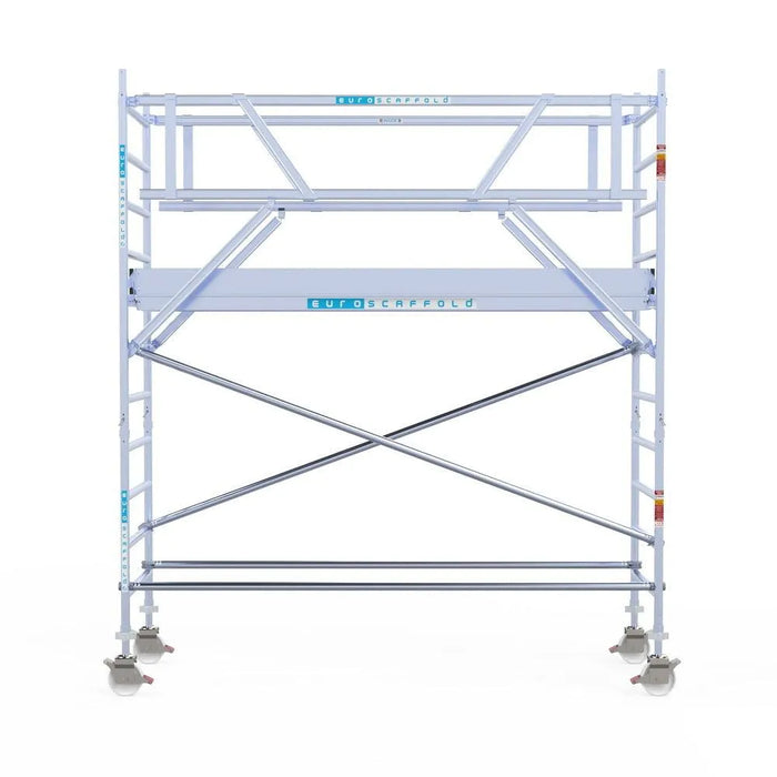 Rollgerüst Eurogerüst Original 90x305 4,2m Arbeitshöhe Carbonplattform freistehend - Gerüstexpress.de