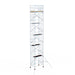 Rollgerüst Euroscaffold Basic 135x190 12,2m Arbeitshöhe Carbonplattform gegen Fassade - Gerüstexpress.de