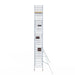 Rollgerüst Euroscaffold Basic 135x305 11,2m Arbeitshöhe Carbonplattform gegen Fassade - Gerüstexpress.de