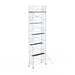 Rollgerüst Euroscaffold Basic 135x305 12,2m Arbeitshöhe an der Fassade - Gerüstexpress.de