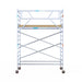 Rollgerüst Euroscaffold Basic 135x305 5,2m Arbeitshöhe an der Fassade - Gerüstexpress.de