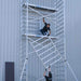 Rollgerüst Euroscaffold Basic 135x305 9,2m Arbeitshöhe an der Fassade - Gerüstexpress.de