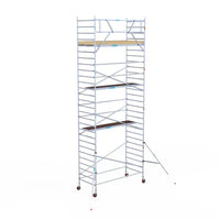 Rolling scaffold Euroscaffold Basic 135x305 9.2m working height on the facade