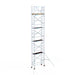 Rollgerüst Euroscaffold Basic 75x190 10,2m Arbeitshöhe an der Fassade - Gerüstexpress.de