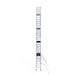 Rollgerüst Euroscaffold Basic 75x190 10,2m Arbeitshöhe Carbonplattform gegen Fassade - Gerüstexpress.de
