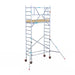 Rollgerüst Euroscaffold Basic 75x190 5,2m Arbeitshöhe an der Fassade - Gerüstexpress.de