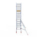 Rollgerüst Euroscaffold Basic 75x190 5,2m Arbeitshöhe an der Fassade - Gerüstexpress.de