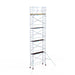 Rollgerüst Euroscaffold Basic 75x250 10,2m Arbeitshöhe Carbonplattform gegen Fassade - Gerüstexpress.de