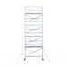 Rollgerüst Euroscaffold Basic 75x305 10,2m Arbeitshöhe an der Fassade - Gerüstexpress.de
