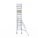 Rollgerüst Euroscaffold Basic 75x305 5,2m Arbeitshöhe an der Fassade - Gerüstexpress.de