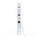 Rollgerüst Euroscaffold Basic 75x305 9,2m Arbeitshöhe an der Fassade - Gerüstexpress.de