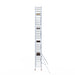Rollgerüst Euroscaffold Basic 90x190 10,2m Arbeitshöhe Carbonplattform gegen Fassade - Gerüstexpress.de
