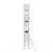 Rollgerüst Euroscaffold Basic 90x190 9,2m Arbeitshöhe Carbonplattform gegen Fassade - Gerüstexpress.de