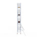 Rollgerüst Euroscaffold Basic 90x250 9,2m Arbeitshöhe an der Fassade - Gerüstexpress.de