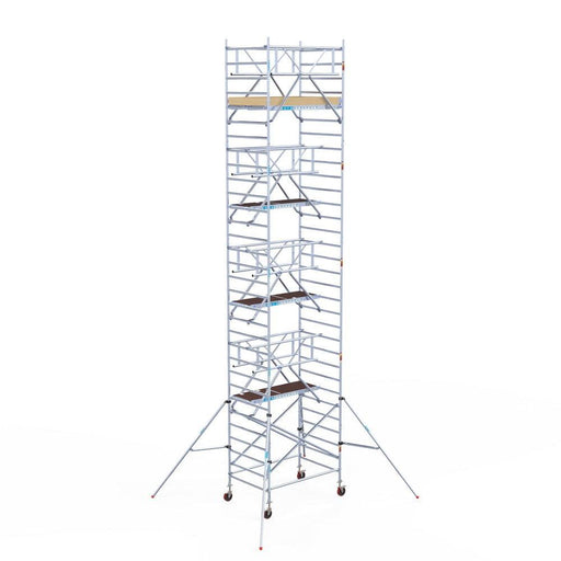 Rollgerüst Euroscaffold Basic Plus 135x190 10,2m Arbeitshöhe freistehend - Gerüstexpress.de