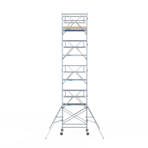 Rollgerüst Euroscaffold Basic Plus 135x190 10,2m Arbeitshöhe freistehend mit Carbonplattform - Gerüstexpress.de