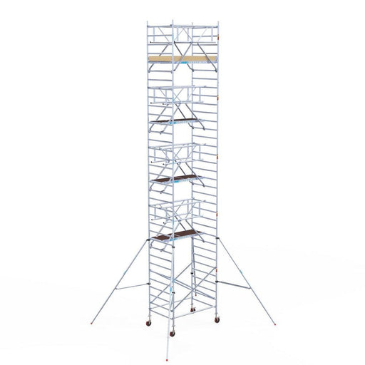 Rollgerüst Euroscaffold Basic Plus 135x190 11,2m Arbeitshöhe freistehend - Gerüstexpress.de