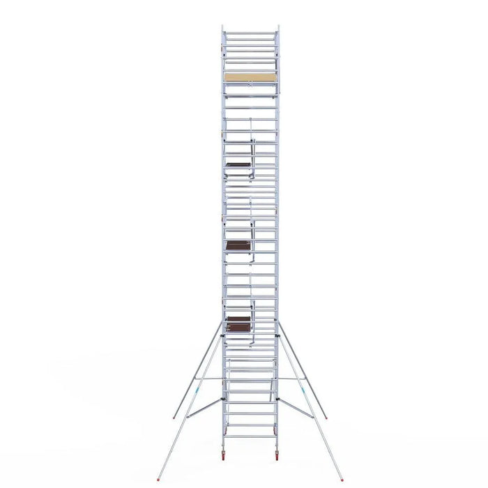 Rollgerüst Euroscaffold Basic Plus 135x190 11,2m Arbeitshöhe freistehend - Gerüstexpress.de