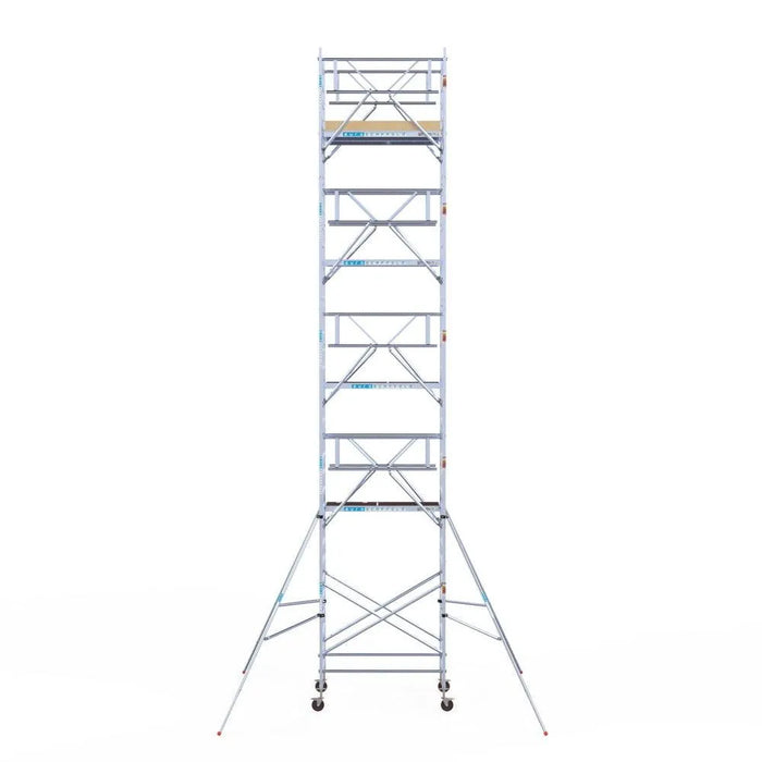 Rollgerüst Euroscaffold Basic Plus 135x190 11,2m Arbeitshöhe freistehend - Gerüstexpress.de