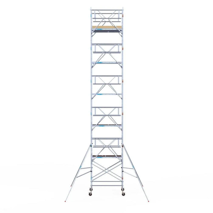 Rollgerüst Euroscaffold Basic Plus 135x190 12,2m Arbeitshöhe freistehend - Gerüstexpress.de