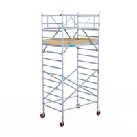 Rollgerüst Euroscaffold Basic Plus 135x190 5,2m Arbeitshöhe freistehend