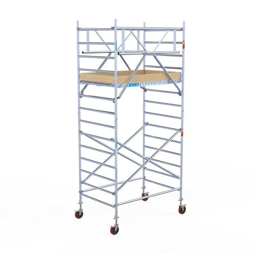 Rollgerüst Euroscaffold Basic Plus 135x190 5,2m Arbeitshöhe freistehend - Gerüstexpress.de