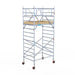Rollgerüst Euroscaffold Basic Plus 135x190 5,2m Arbeitshöhe freistehend mit Carbonplattform - Gerüstexpress.de