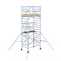 Rollgerüst Euroscaffold Basic Plus 135x190 6,2m Arbeitshöhe freistehend