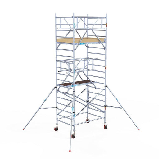 Rollgerüst Euroscaffold Basic Plus 135x190 6,2m Arbeitshöhe freistehend - Gerüstexpress.de