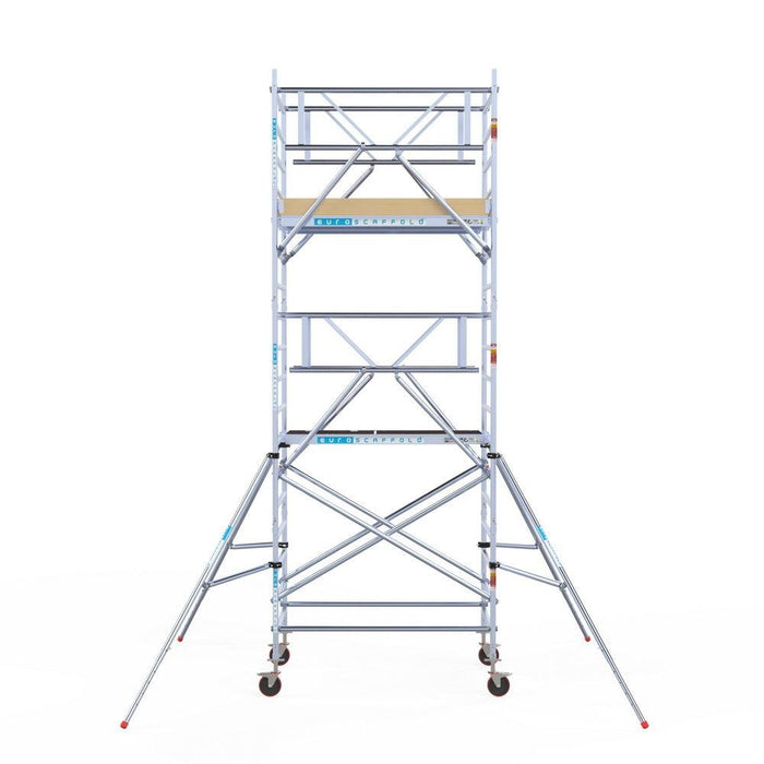 Rollgerüst Euroscaffold Basic Plus 135x190 6,2m Arbeitshöhe freistehend - Gerüstexpress.de