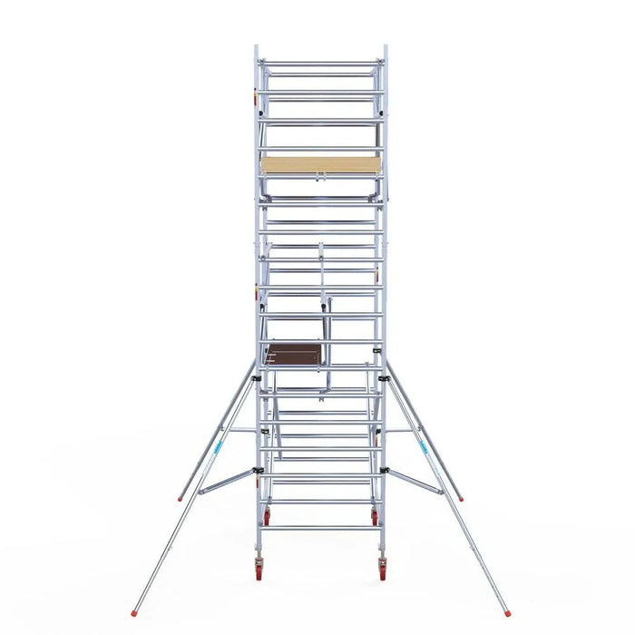 Rollgerüst Euroscaffold Basic Plus 135x190 6,2m Arbeitshöhe freistehend mit Carbonplattform - Gerüstexpress.de
