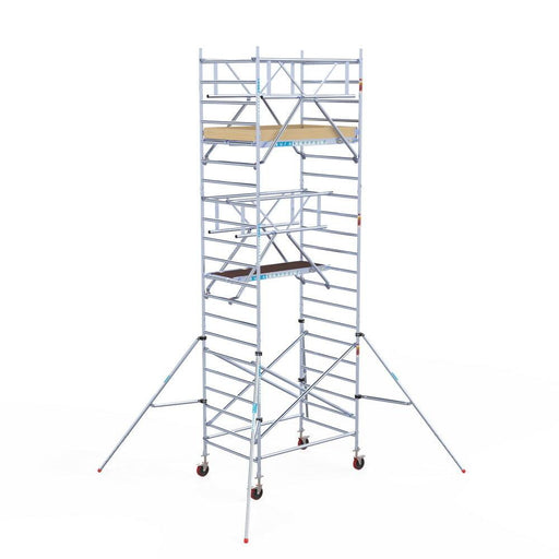 Rollgerüst Euroscaffold Basic Plus 135x190 7,2m Arbeitshöhe freistehend - Gerüstexpress.de