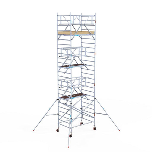 Rollgerüst Euroscaffold Basic Plus 135x190 8,2m Arbeitshöhe freistehend - Gerüstexpress.de