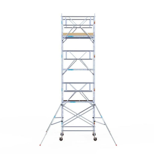 Rollgerüst Euroscaffold Basic Plus 135x190 8,2m Arbeitshöhe freistehend mit Carbonplattform - Gerüstexpress.de