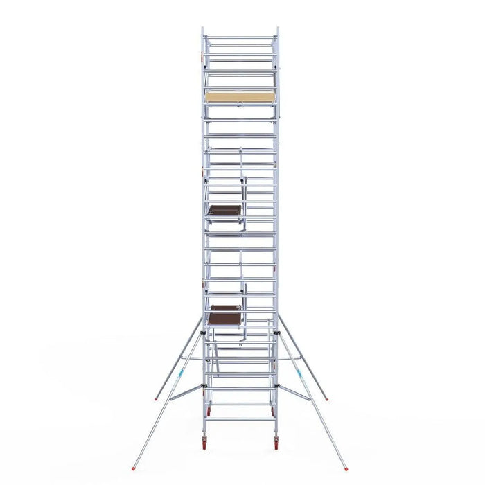 Rollgerüst Euroscaffold Basic Plus 135x190 8,2m Arbeitshöhe freistehend mit Carbonplattform - Gerüstexpress.de