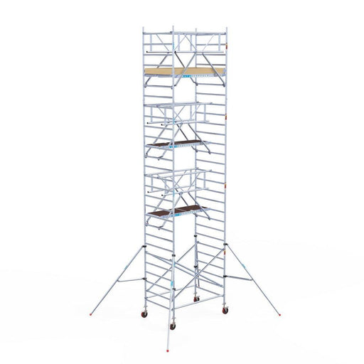 Rollgerüst Euroscaffold Basic Plus 135x190 9,2m Arbeitshöhe freistehend - Gerüstexpress.de