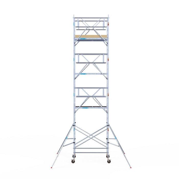 Rollgerüst Euroscaffold Basic Plus 135x190 9,2m Arbeitshöhe freistehend - Gerüstexpress.de