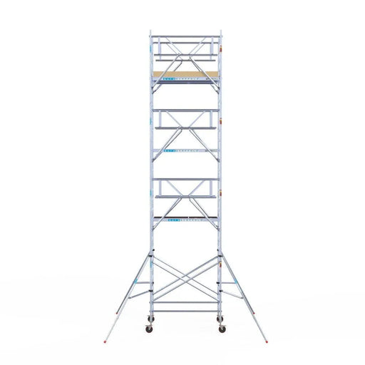 Rollgerüst Euroscaffold Basic Plus 135x190 9,2m Arbeitshöhe freistehend mit Carbonplattform - Gerüstexpress.de